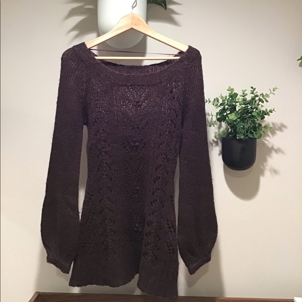 H&M Maroon Sweater Tunic